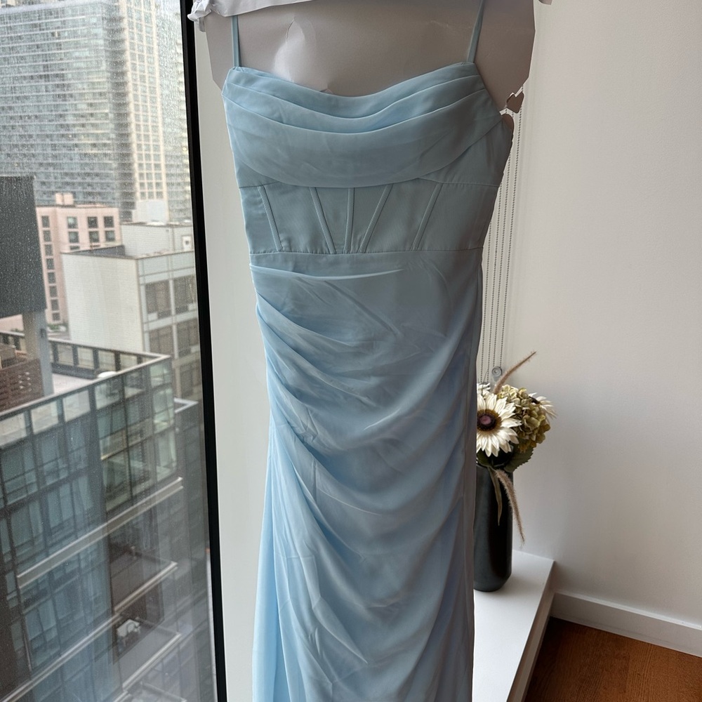 Azazie Mai Sky Blue